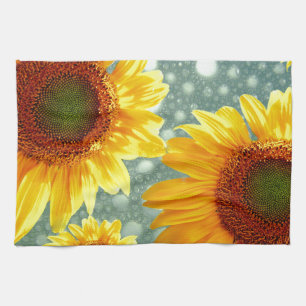 Linge De Cuisine Joyeux tournesols mousseux
