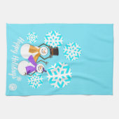Linge De Cuisine JOYEUX VACANCES : Amis d'hiver (Horizontal)