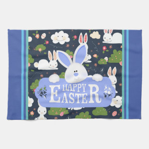 Linge De Cuisine Joyeux vacances de Pâques Bunny Floral tendance Bu