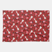 Linge De Cuisine Joyeux Valentines Day Chiens Dobermann (Horizontal)