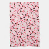 Linge De Cuisine Joyeux Valentines Day Chiens Dobermann (Vertical)