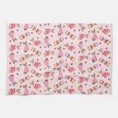 Linge De Cuisine Joyeux Valentines Day Pembroke Welsh Corgi Chiens (Horizontal)