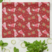 Linge De Cuisine Joyeux Valentines Day Welsh Wire Fox Terrier Chien (Plié)