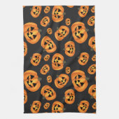 Linge De Cuisine Joyeux visage de Citrouille | Halloween (Vertical)