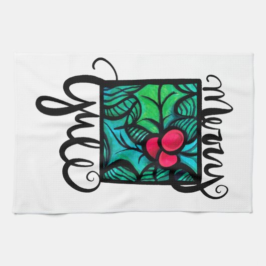 Linge De Cuisine Joyeux Yule (Horizontal)