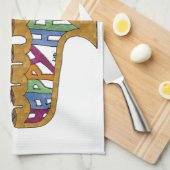 Linge De Cuisine Judaica Happy Hanukkah (Quart Plié)