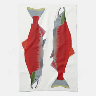 Linge De Cuisine Jumeaux saumonés
