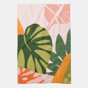 Linge De Cuisine Jungle Collage I
