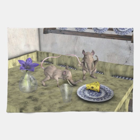 Linge De Cuisine Jus de souris d'éléphant (Horizontal)