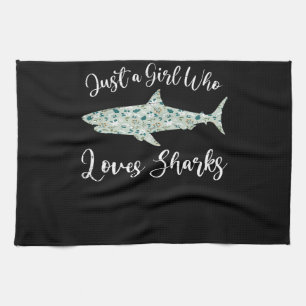 Linge De Cuisine Just Girl Who Loves Sharks