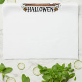 Linge De Cuisine Just Waiting For Halloween Black Cat Lady Ice Coff (Plié)