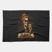 Linge De Cuisine Just Waiting for Halloween Skeleton (Horizontal)