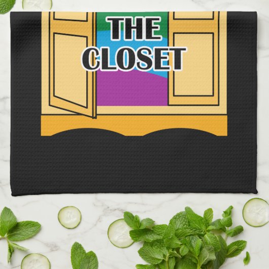 Linge De Cuisine Juste En Dehors Du Closet (Plié)