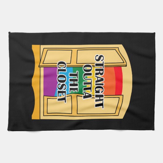 Linge De Cuisine Juste En Dehors Du Closet (Horizontal)