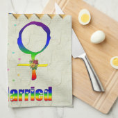 Linge De Cuisine Juste lesbiennes mariées (Quart Plié)