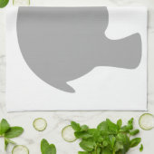 Linge De Cuisine Juste un éléphant gris (Plié)