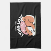 Linge De Cuisine Juste un Shiba allongé bas : mignonne conception S (Vertical)