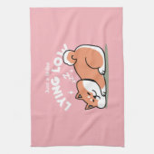 Linge De Cuisine Juste un Shiba allongé bas : mignonne conception S (Vertical)