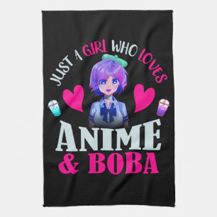 Linge De Cuisine Juste une fille qui aime Anime et Boba