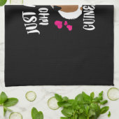 Linge De Cuisine Juste Une Fille Qui Aime Guinée Cochons Guinée Cad (Plié)