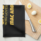 Linge De Cuisine Juste une fille qui aime le mac et le fromage (Quart Plié)