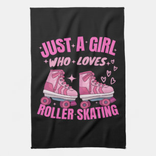 Linge De Cuisine Juste Une Fille Qui Aime Le Patin À Roulettes