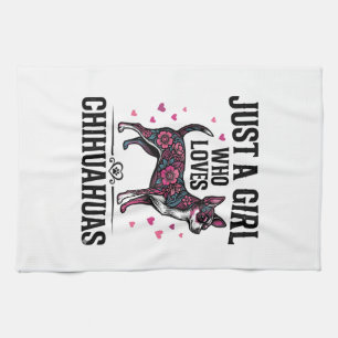 Linge De Cuisine Juste Une Fille Qui Aime Les Chihuahuas Design De 