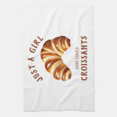 Linge De Cuisine Juste une fille qui aime les croissants (Vertical)