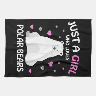 Linge De Cuisine Juste Une Fille Qui Aime Les Ours Polaires Les Fil
