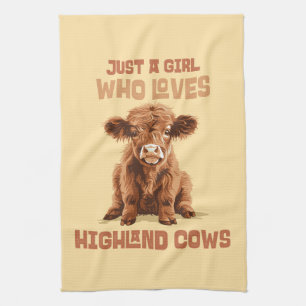 Linge De Cuisine Juste une fille qui aime les vaches Highland