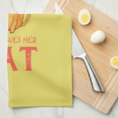 Linge De Cuisine Juste une fille qui aime son chat (Quart Plié)