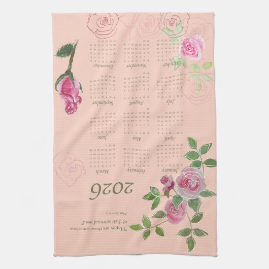 Linge De Cuisine JW year text customize with calendar (Vertical)