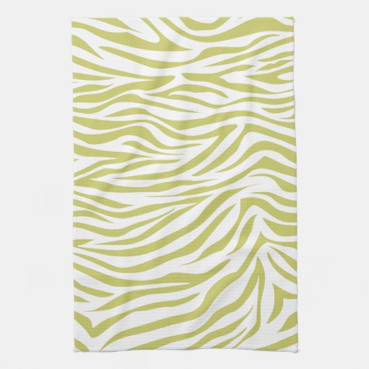 Linge De Cuisine Kaki Safari Zebra (Vertical)