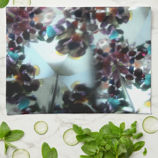 Linge De Cuisine Kaleidescope incrusté de bijoux 11 (Plié)