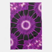 Linge De Cuisine Kaleidoscope Design Art rose violet (Vertical)