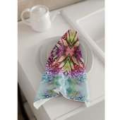 Linge De Cuisine Kaléidoscope Dewdrops : Art Floral Abstrait