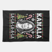 Linge De Cuisine Kamala Harris 2024 Comma de Noël La Xmas (Horizontal)
