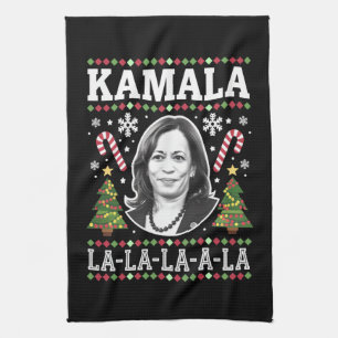 Linge De Cuisine Kamala Harris 2024 Comma de Noël La Xmas
