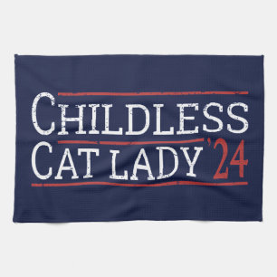 Linge De Cuisine Kamala Harris - Enfless Cat Lady 2024 I