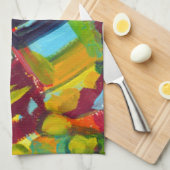 Linge De Cuisine Kandinsky 304 Oeuvre Abstraite colorée (Quart Plié)