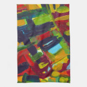 Linge De Cuisine Kandinsky 304 Oeuvre Abstraite colorée (Vertical)