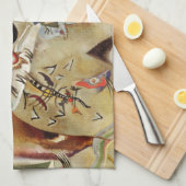Linge De Cuisine Kandinsky Composition Peinture Abstraite (Quart Plié)