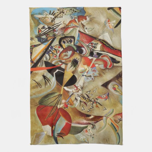 Linge De Cuisine Kandinsky Composition Peinture Abstraite (Vertical)