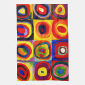 Linge De Cuisine Kandinsky Farbstudie Quadrates Cercles Art (Vertical)