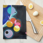 Linge De Cuisine Kandinsky Plusieurs cercles Abstraits (Quart Plié)
