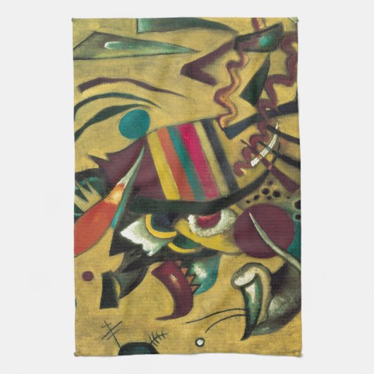 Linge De Cuisine Kandinsky Points Peinture en toile Abstraite (Vertical)