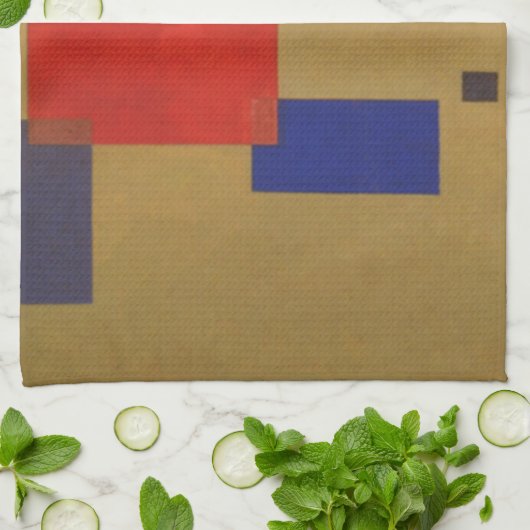 Linge De Cuisine Kandinsky Treize Rectangles peinture Abstraite (Plié)