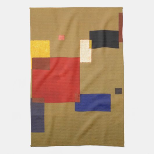 Linge De Cuisine Kandinsky Treize Rectangles peinture Abstraite (Vertical)
