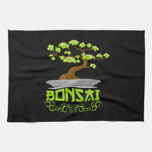 Linge De Cuisine Kanji de Bonsai Tree (Horizontal)