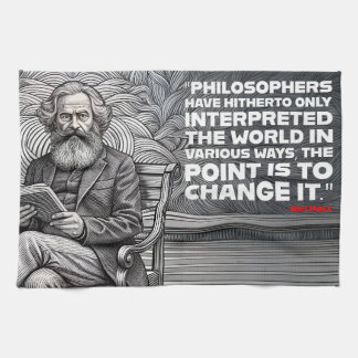Linge De Cuisine Karl Marx Citation Design - Soyez le changement !